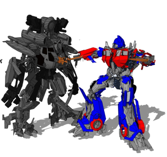 精细机器人模型变形金刚 (7)